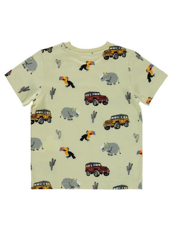 Civil Boys Safari Hayvanlar Empirme 2-5 Yaş Tişört - Gri5-6 Yaş - Image 1