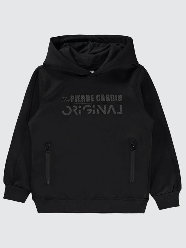 Pierre Cardin Original Baskılı 6-9 Yaş Sweatshirt - Siyah7-8 Yaş - Image 1