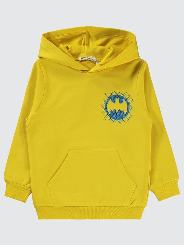 Batman Baskılı 2-5 Yaş Sweatshirt - Sarı2-3 Yaş - Image 1