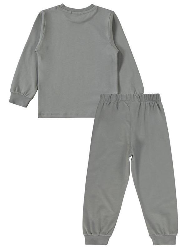 Kukuli Baskılı 2-5 Yaş Pijama Takımı - Gri5-6 Yaş - Image 1