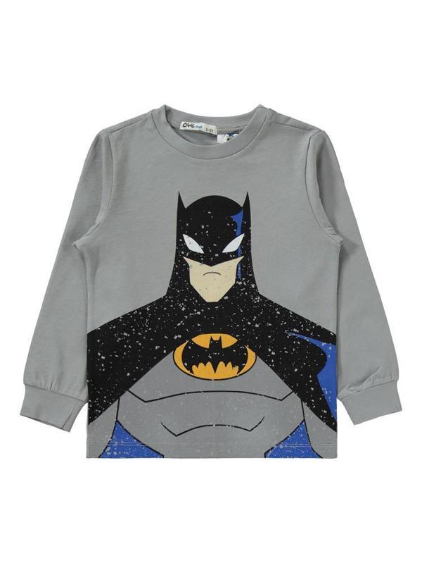 Batman Batman Baskılı 2-5 Yaş Pijama Takımı - Gri2-3 Yaş - Image 1