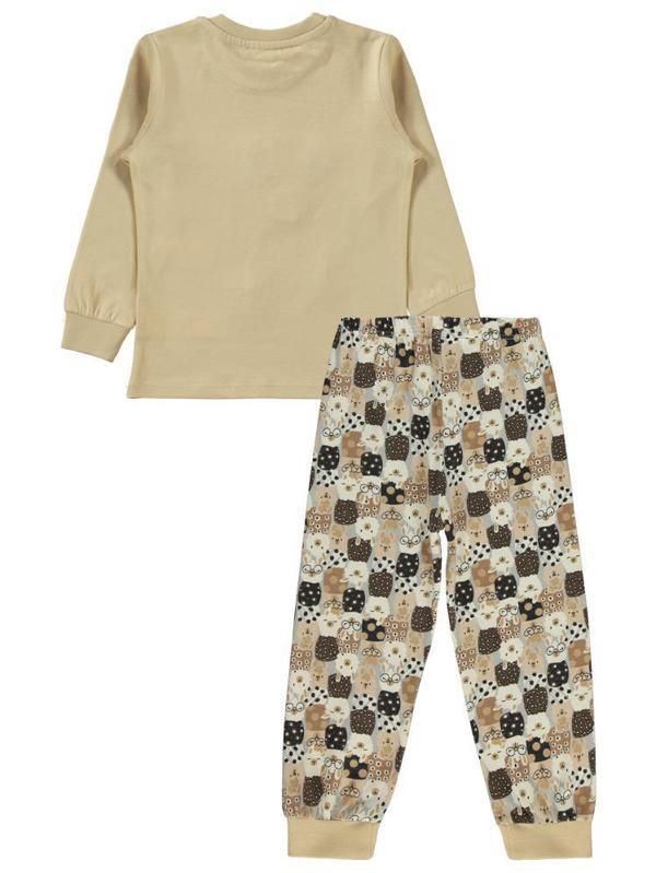 Civil Girls Lama Nakışlı 2-5 Yaş Pijama Takımı - Gri2-3 Yaş - Image 1