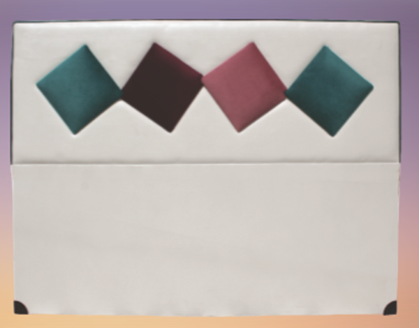 Başlık ALC ELİT Model150cm Baby Face Kumaş Modern Kapiton KREM YEŞİL Renk El Yapı - Image 1