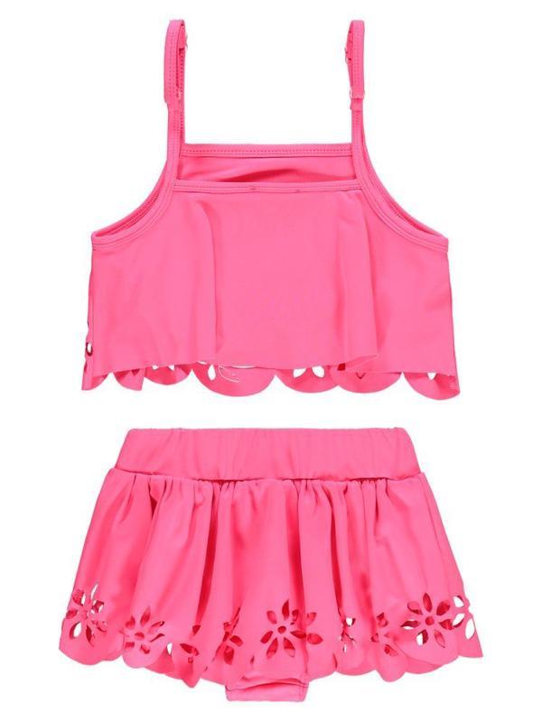 Civil Girls Lazer Kesim 2-12 Yaş Mayo Set - Pembe6-7 Yaş - Image 1