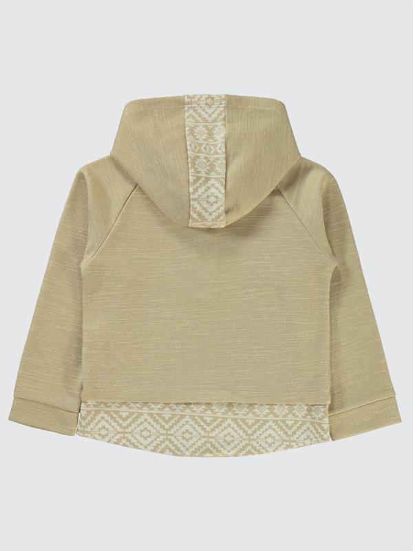 Civil Boys Kapşonu Etnik Deneli 6-9 Yaş Sweatshirt - Ekru8-9 Yaş - Image 1