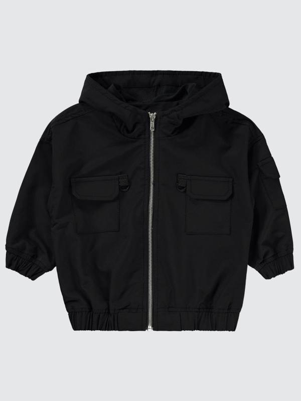 Civil Boys Çift Cepli Kapşonlu 2-5 Yaş Ceket - Siyah4-5 Yaş - Image 1