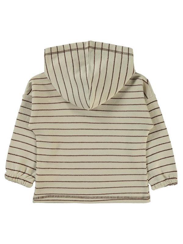 Civil Boys Çizgili Patlı Kapşonlu 2-5 Yaş Sweatshirt - Gri3-4 Yaş - Image 1