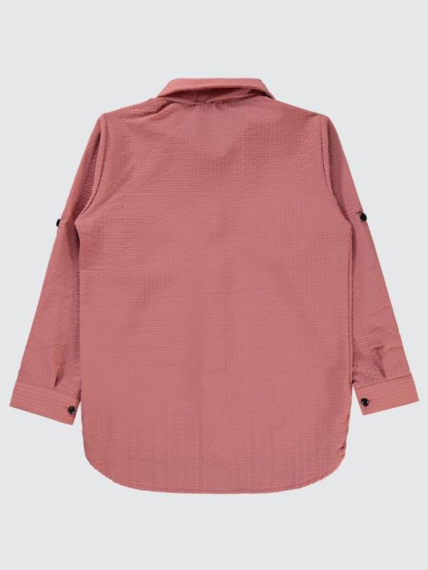 Civil Girls Sahte Cepli 6-9 Yaş Gömlek - Pembe8-9 Yaş - Image 1