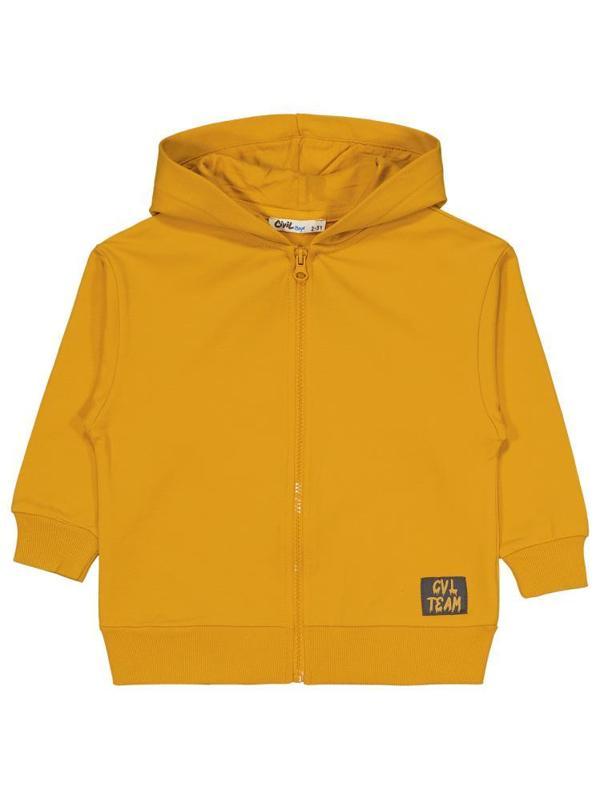 Civil Boys Cvl Team Etiketli 2-5 Yaş Hırka - Hardal5-6 Yaş - Image 1