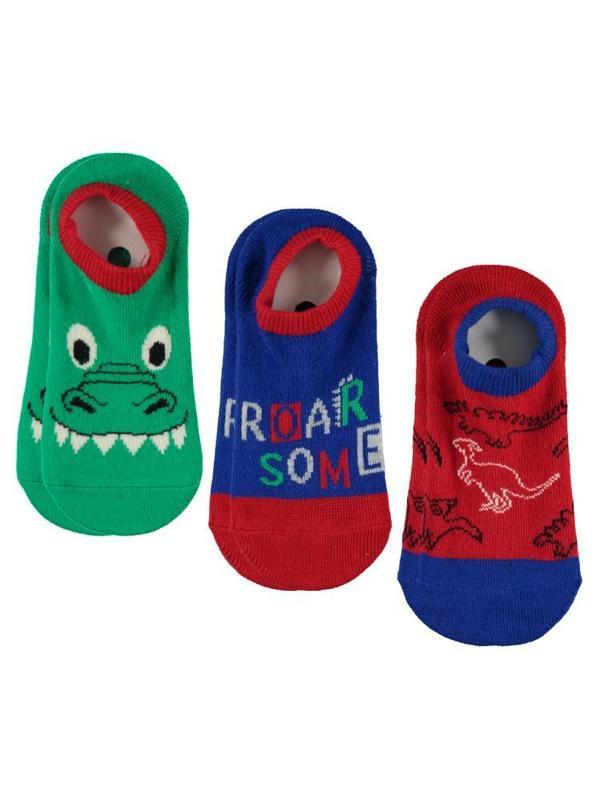 Civil Boys Crocodile 3'lü 2-12 Yaş Erkek Babet Çorap - Standart10-11 Yaş - Image 1