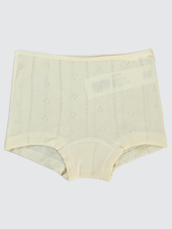 Civil Girls Jakarlı Kalp 2-10 Yaş 2'li Boxer Set - Ekru8-9 Yaş - Image 1