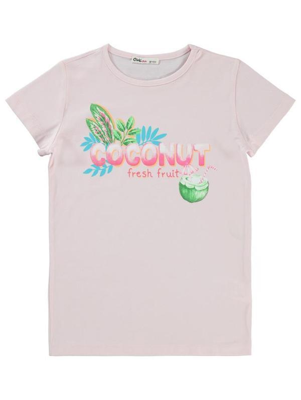 Civil Girls Coconut Baskılı 10-13 Yaş Tişört - Pembe10-11 Yaş - Image 1