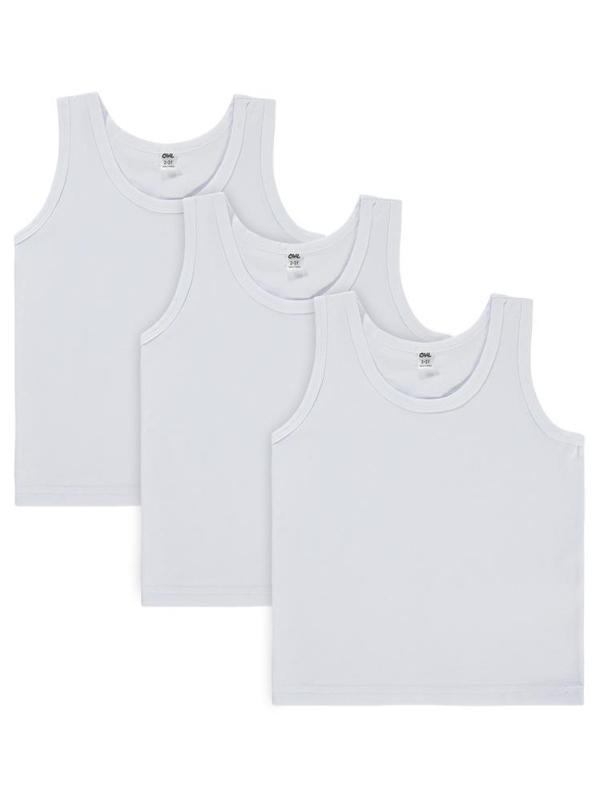 Civil Boys Basic Geniş Askılı 2-10 Yaş 3'lü Atlet Set - Standart2-3 Yaş - Image 1