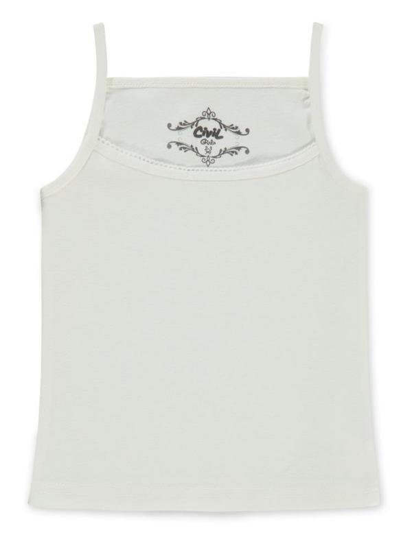 Civil Girls Basic İp Askılı Ribana 2-12 Yaş Atlet - Standart2-3 Yaş - Image 1