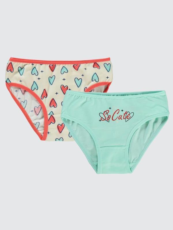 Civil Girls Cute 2-10 Yaş 2'li Külot Set - Standart6-7 Yaş - Image 1