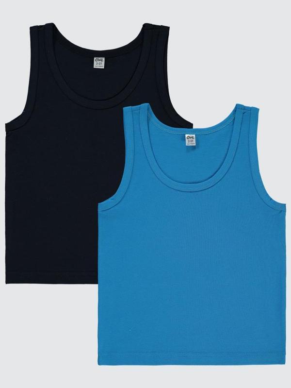 Civil Boys  Basic 2-10 Yaş 2'li Atlet Set - Mavi4-5 Yaş - Image 1