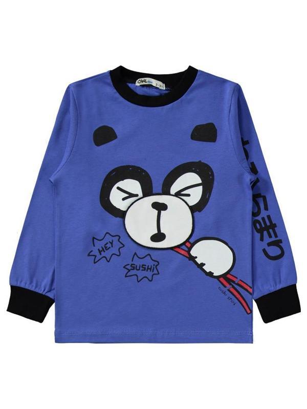 Civil Boys Panda Baskılı 2-5 Yaş Pijama Takımı - Mavi3-4 Yaş - Image 1