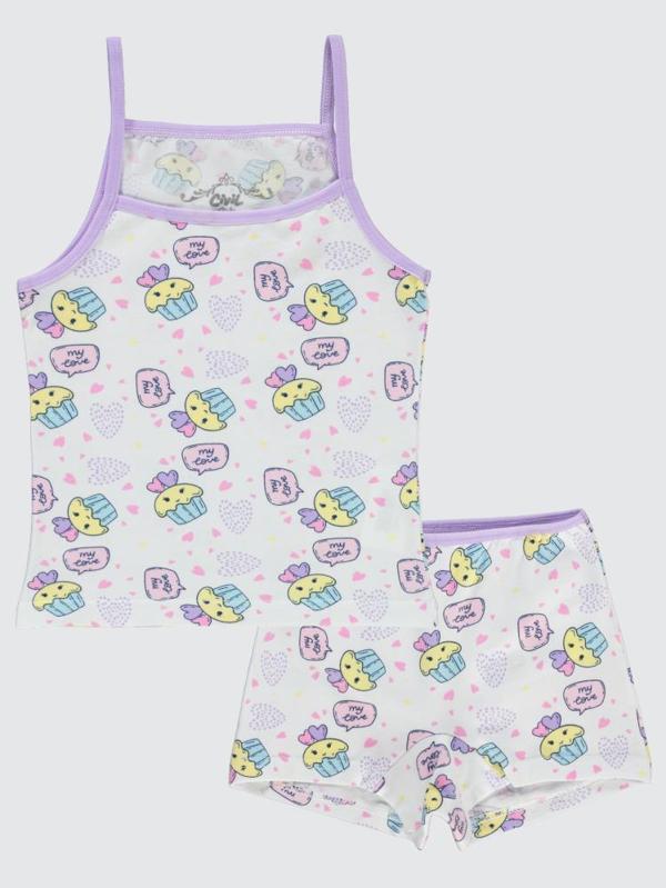 Civil Girls Sweet Empirme Desen 2-10 Yaş İç Çamaşır Takım - Standart6-7 Yaş - Image 1