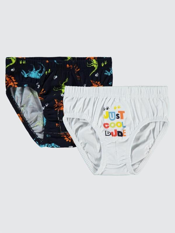Civil Boys Dinosaur  2-10 Yaş 2'li Külot Set - Standart10-11 Yaş - Image 1
