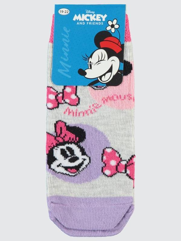 Minnie Mouse 3-11 Yaş Kız Soket Çorap - Standart11-12 Yaş - Image 1