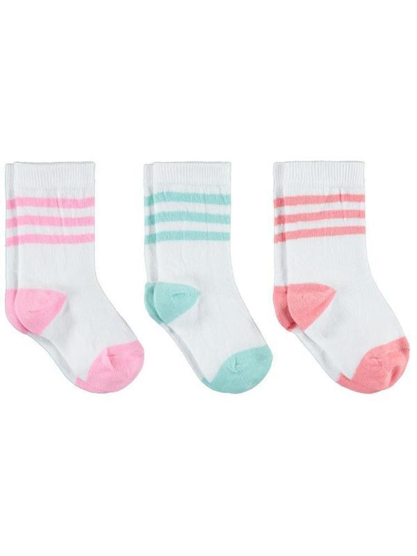 Civil Girls Basic Renkli 3 Lü Set 2-9 Yaş Soket Çorap - Standart8-9 Yaş - Image 1