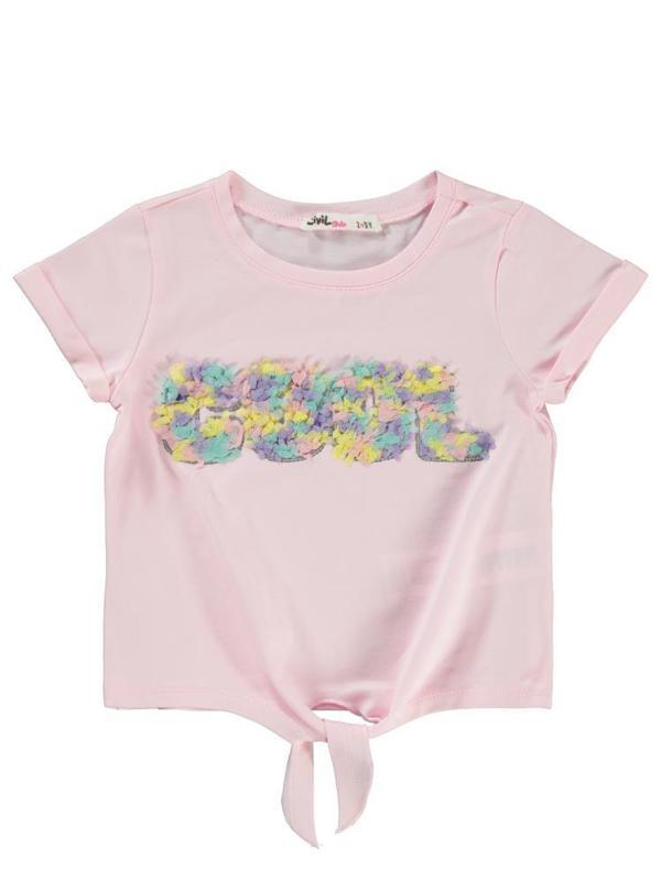 Civil Girls Cool Nakışlı 2-5 Yaş Tişört - Pembe2-3 Yaş - Image 1