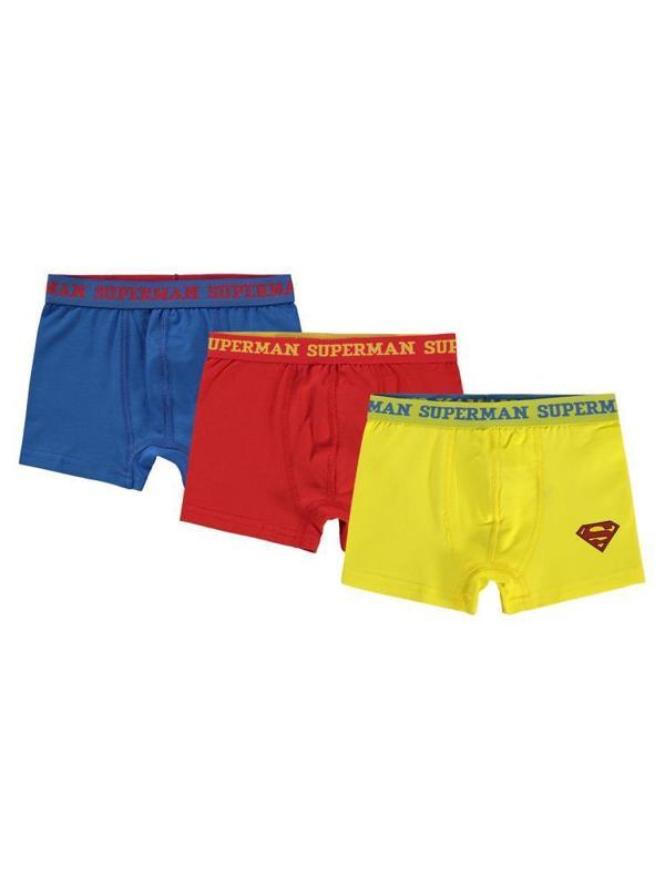 Süperman 2-10 Yaş 3'lü Boxer Set - Standart4-5 Yaş - Image 1