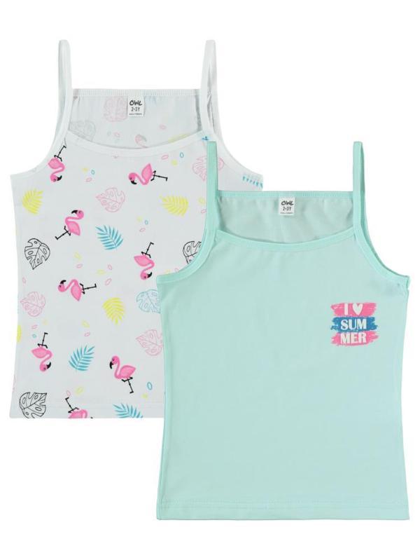 Civil Girls Summer 2-10 Yaş 2'li Atlet Set - Standart10-11 Yaş - Image 1
