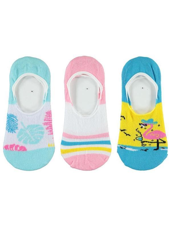 Civil Girls Flamingo Desen 3-11 Yaş Babet Çorap - Standart7-8 Yaş - Image 1