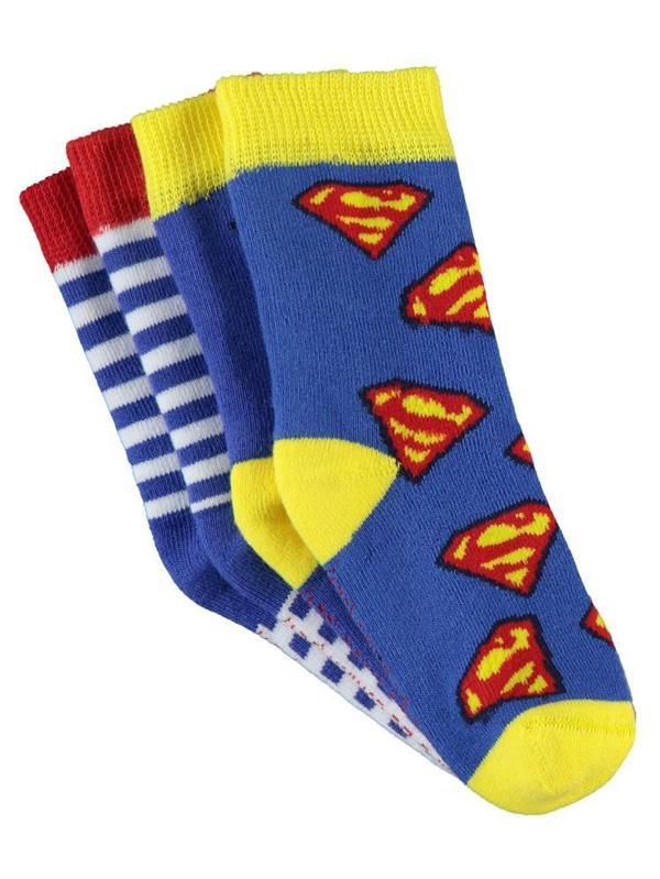 Superman Havlu 2'li 2-12 Yaş Erkek Soket Çorap - Standart2-3 Yaş - Image 1