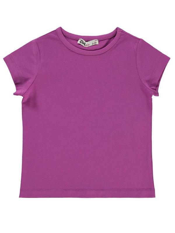 Civil Girls Basic 2-5 Yaş Tişört - Lila2-3 Yaş - Image 1