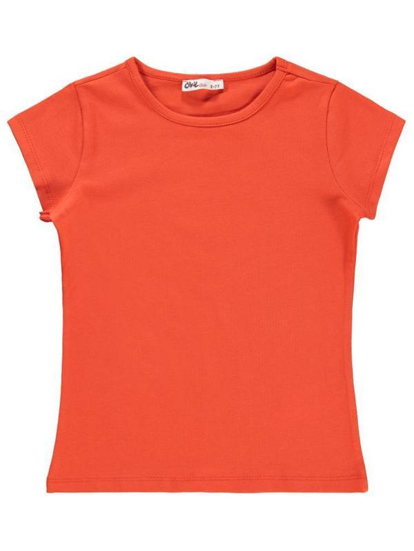 Civil Girls Basic 6-9 Yaş Tişört - Turuncu8-9 Yaş - Image 1