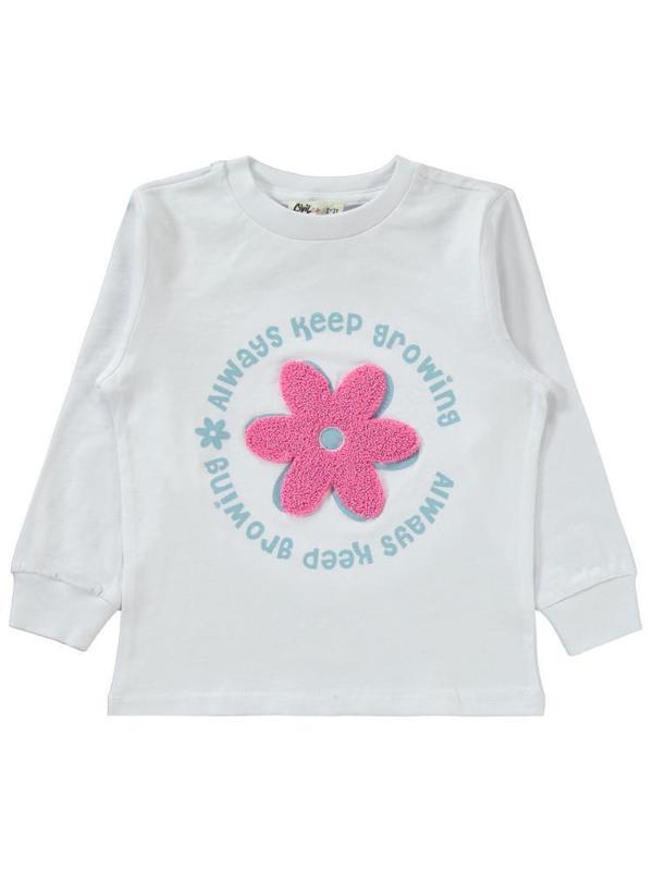 Civil Girls Papatya Desenli 2-5 Yaş Pijama Takımı - Pembe4-5 Yaş - Image 1