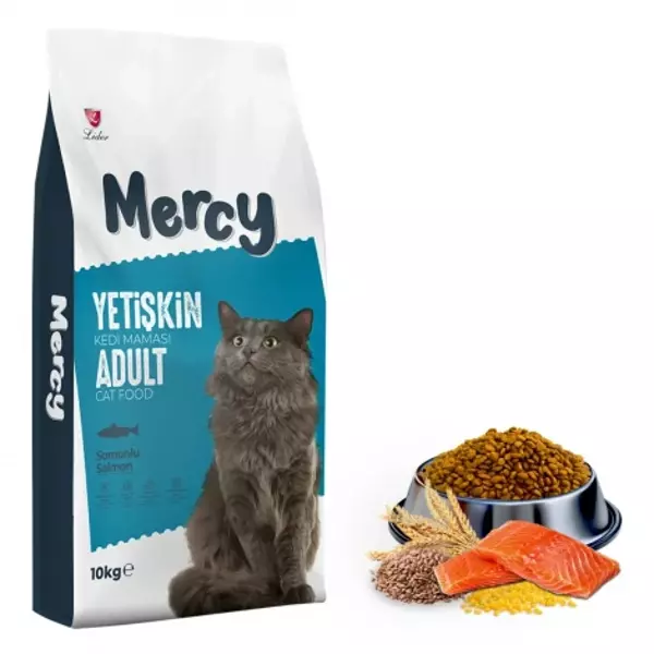 Mercy Somonlu Yetişkin Kedi Maması 10 Kg - Image 1