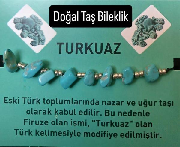 Türkuaz Doğal Taş Bileklik - Image 1