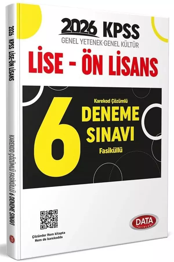 Data 2026 KPSS Lise Ön Lisans Deneme Çözümlü Data Yayınları - Data Yayınları - Image 1