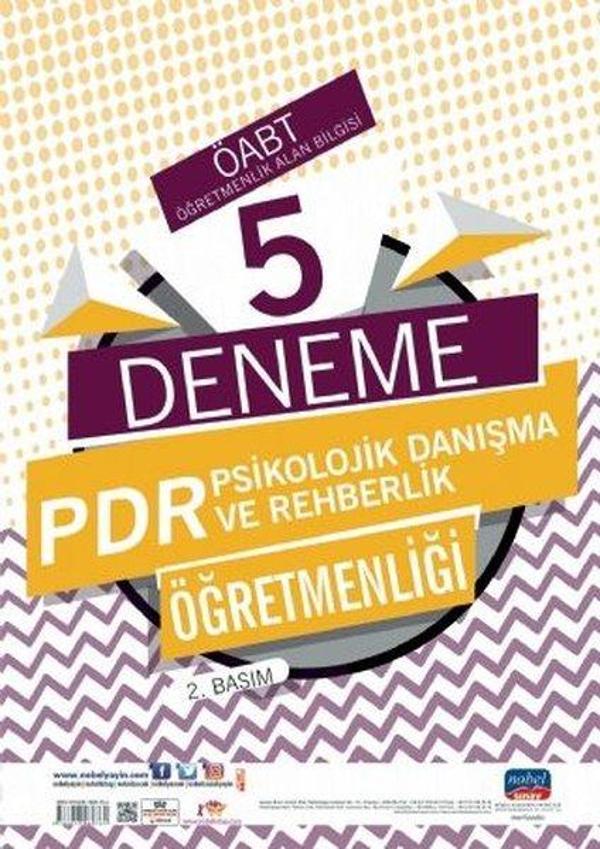 ÖABT Psikolojik Danışma ve Rehberlik Öğretmenliği-5 Deneme - Nobel Sınav - Image 1