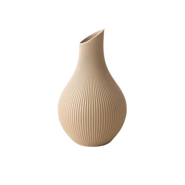 Modern Çizgili Dekoratif Vazo - Image 1