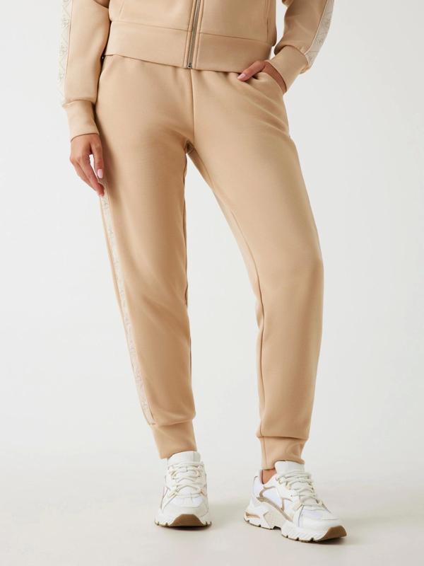 Guess New Victoire Kadın Krem Scuba Pantolon W5YB11KBYE2-A11T - Image 1