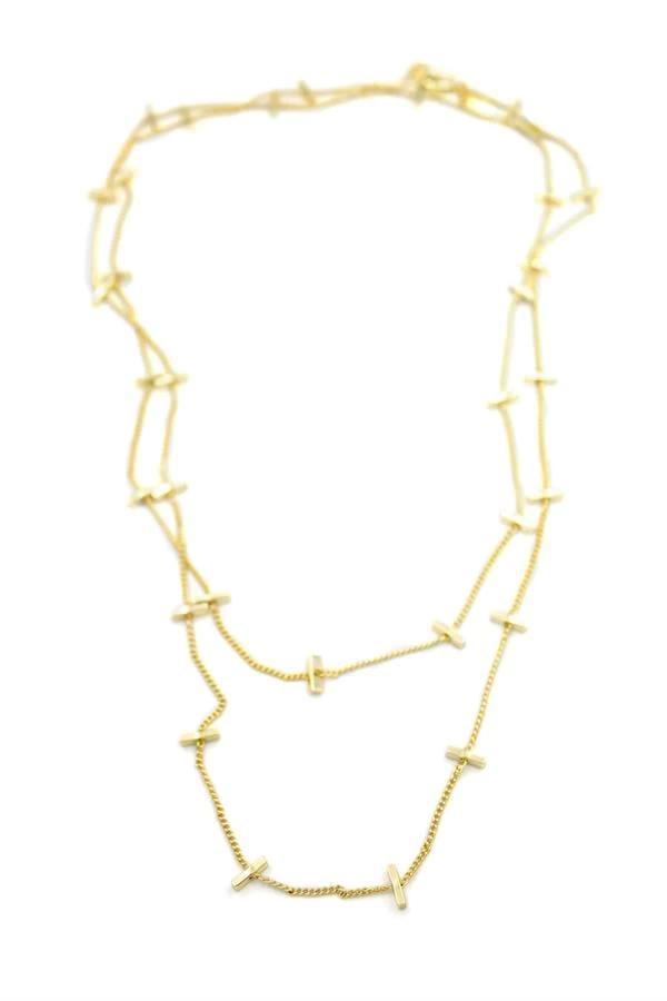 Çubuk Kolye - 90cm - Altın - Image 1