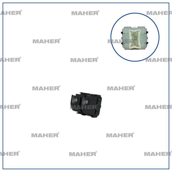 Dügme Cam Açma Kangoo Iıı / Logan Iı / Sandero Iı / Dokker / Duster / Lodgy (Çıftlı) Turuncu Isık So - Image 1