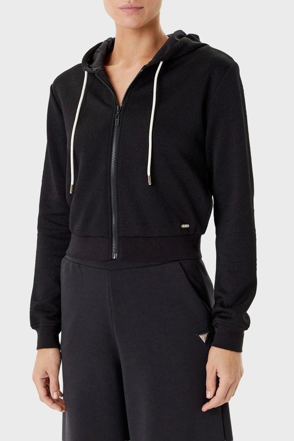 Guess Peony Kadın Siyah Aktif Sweatshirt V5YQ06KBSL2-FJ8A - Image 1