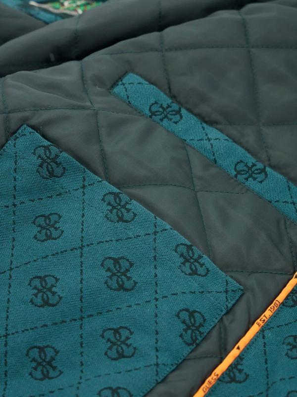 Guess Monogram Erkek Yeşil Ceket M5YL04WGUE0-F8OM - Image 1