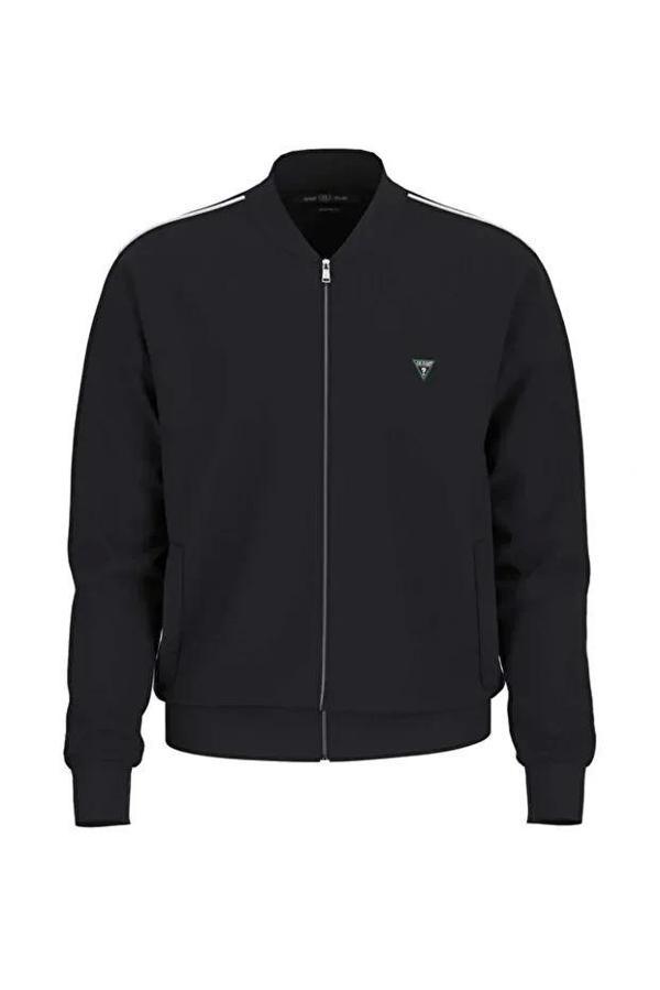 Guess Interlock Erkek Siyah Sweatshirt M5YQ04KCBR2-JBLK - Image 1