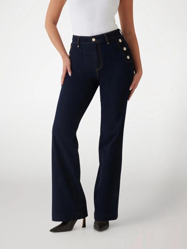 Guess New Faye Kadın Lacivert Modal Karışımlı Skinny Fit Jean W5RA0PD5PW1-BFIN - Image 1