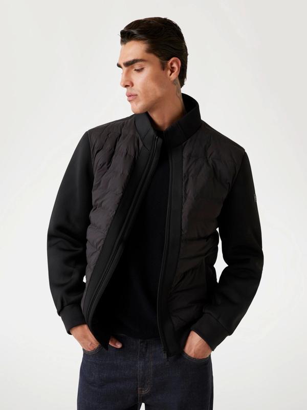 Guess Quilted Erkek Siyah Scuba Ceket M4YL37WG9U2-JBLK - Image 1