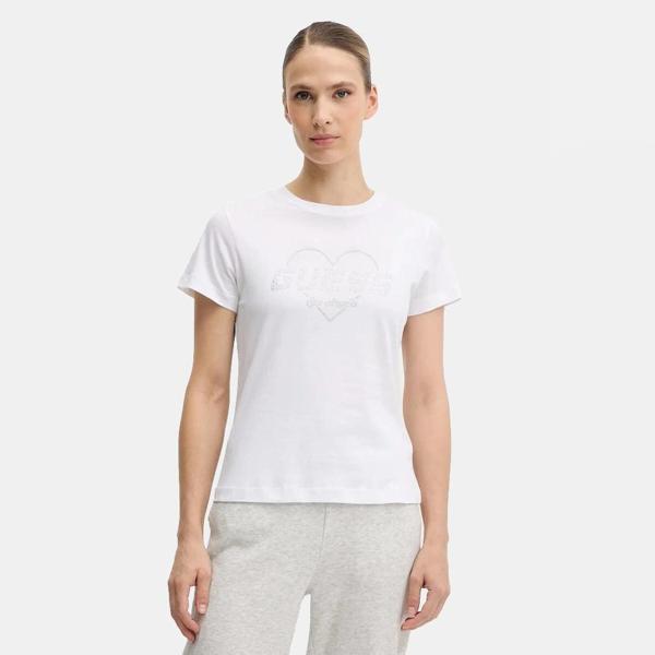 Guess Narciso Kadın Beyaz Aktif Regular Fit T-Shirt V5GI10K9RM1-G018 - Image 1