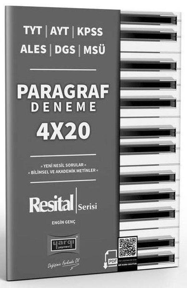 TYT AYT KPSS ALES DGS MSÜ Resital Serisi 4x20 Paragraf Denemeleri - Yargı Yayınları - Image 1