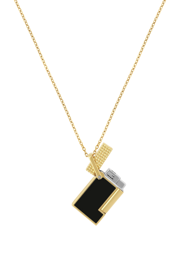 S.T. Dupont Gold Puro Çakmağı Kolye 27077CH - Image 1