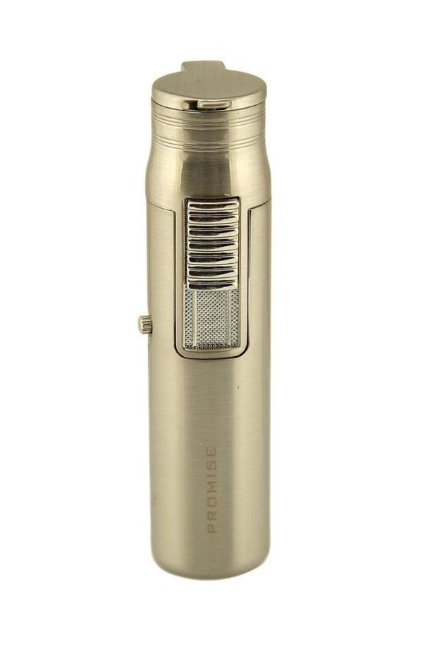 Promise Tek Torch Pürmüz Gümüş Puro Çakmağı - Image 1